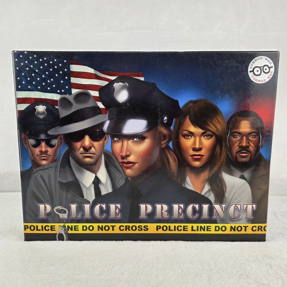 Police Precinct Board Game‎ Cooperative Crime Mystery COMPLETE Excellent